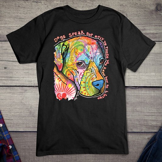 Neon Dogs Speak T-shirt
