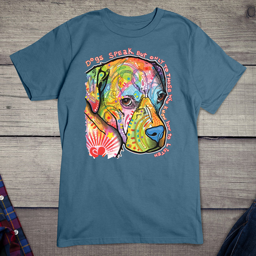 Neon Dogs Speak T-shirt
