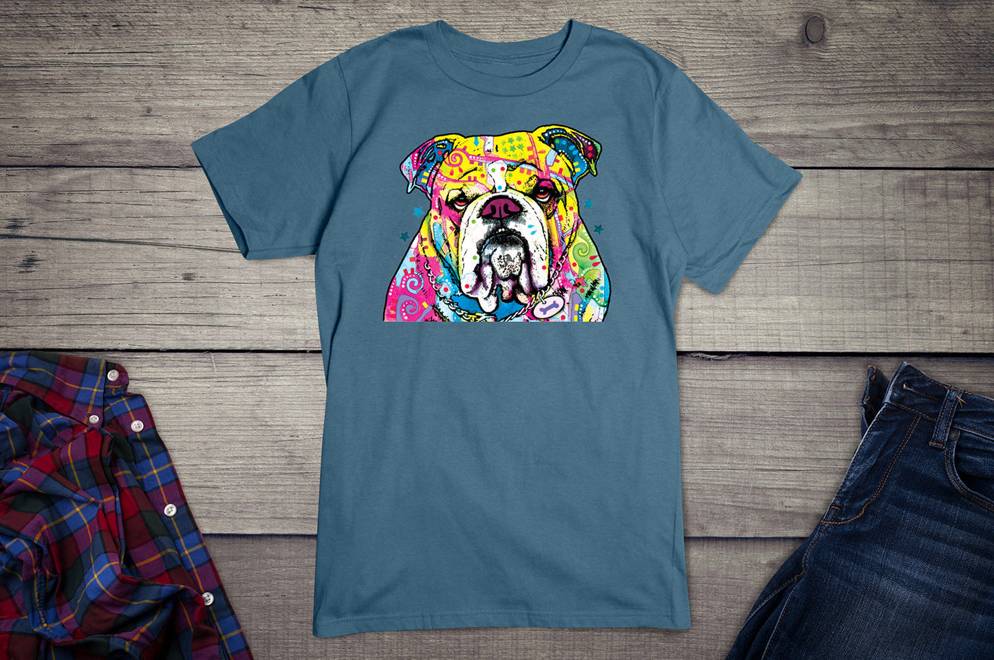 Neon The Bulldog T-shirt