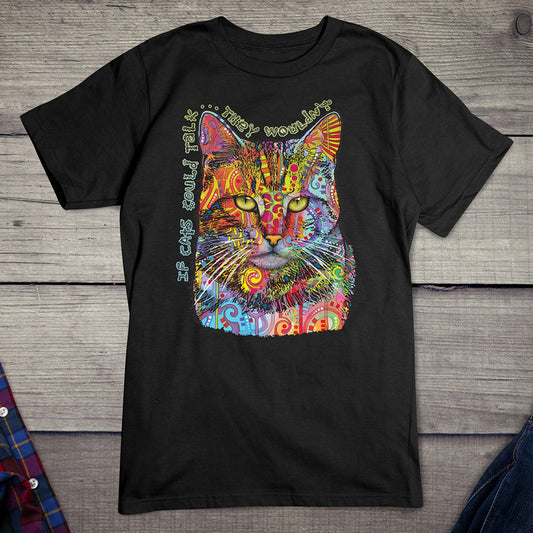 Neon If Cats Could Talk T-shirt