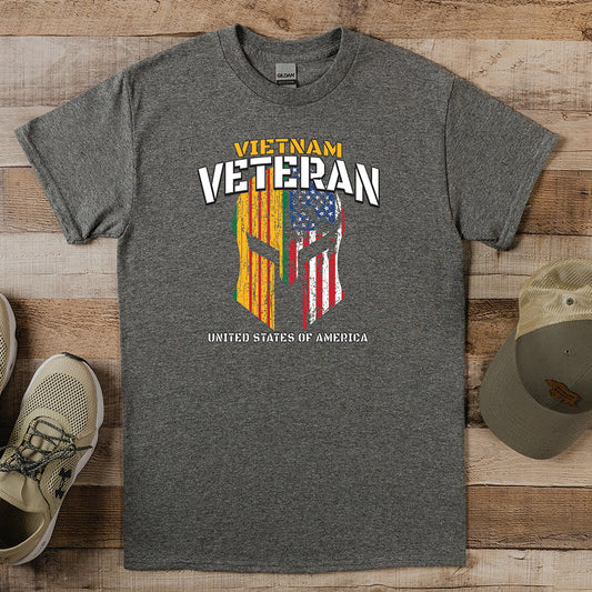Vietnam Veteran Helmet T-shirt