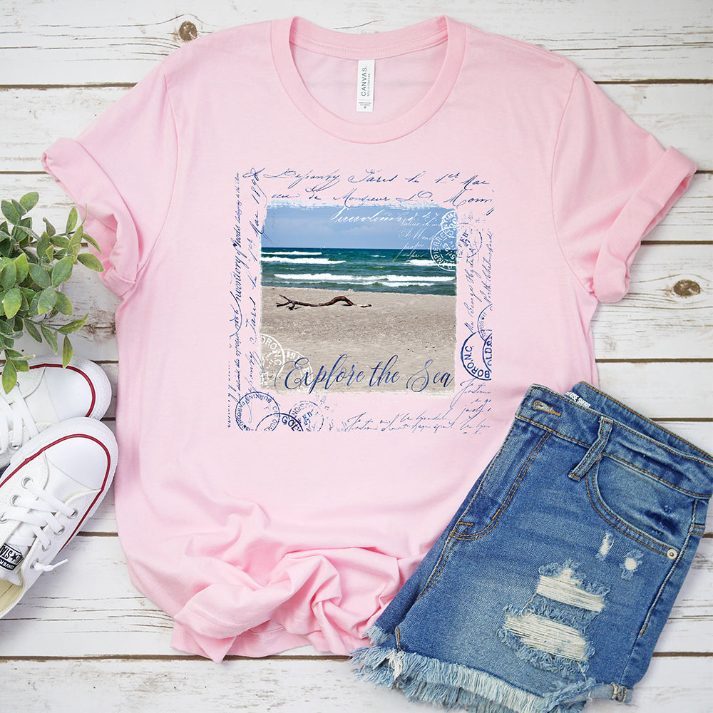Explore the Sea Collage T-Shirt
