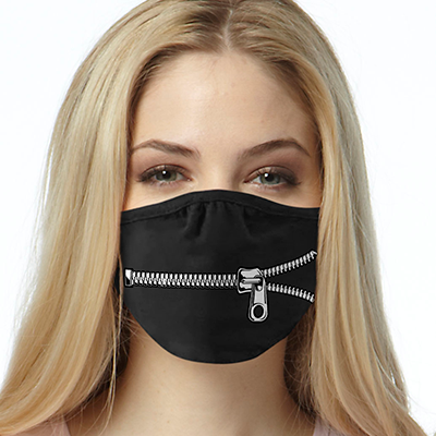 Zipper FACE MASK Cover Your Face Masks