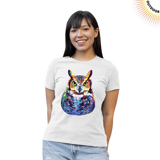 Women's Great Horned Owl Solar Tee