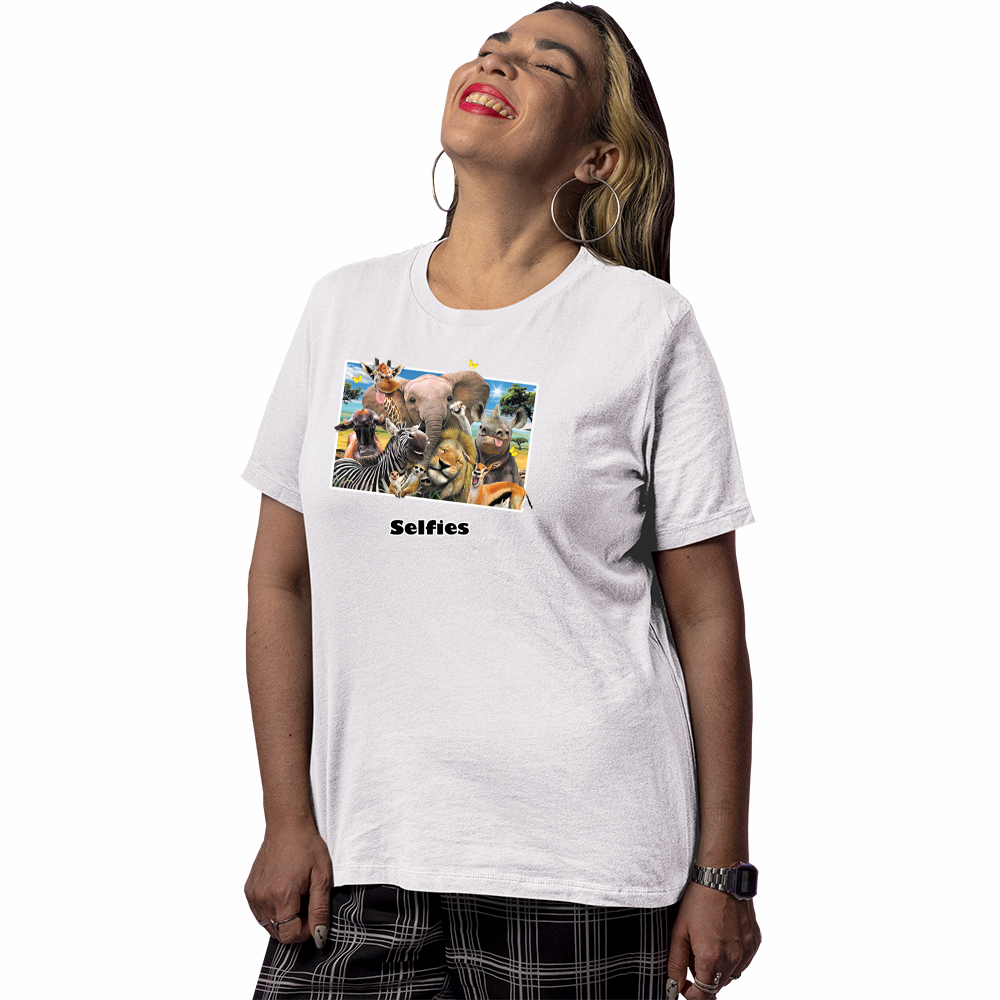 Adult Unisex Africa Selfie Solar Tee