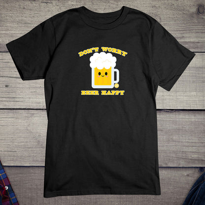 Todd Goldman Art Don't Worry Beer Happy T-Shirt