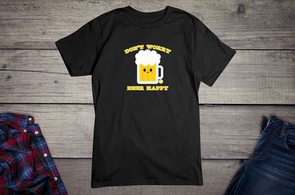 Todd Goldman Art Don't Worry Beer Happy T-Shirt