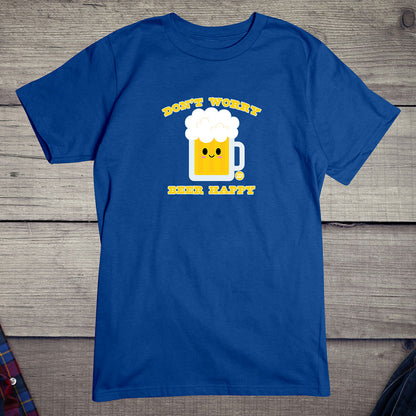 Todd Goldman Art Don't Worry Beer Happy T-Shirt