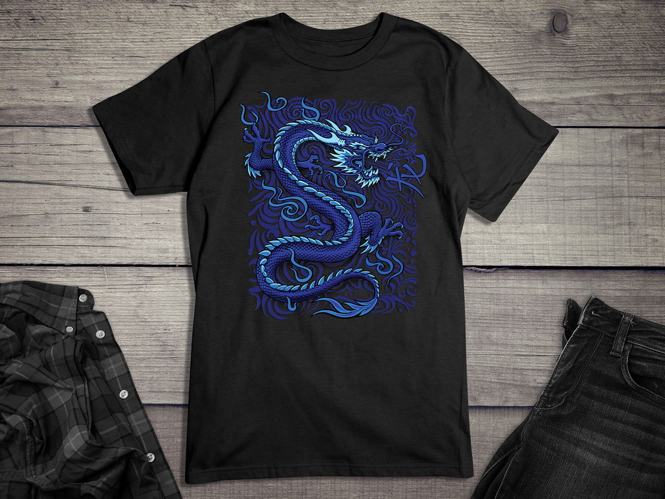 Blue Dragon, T-Shirt