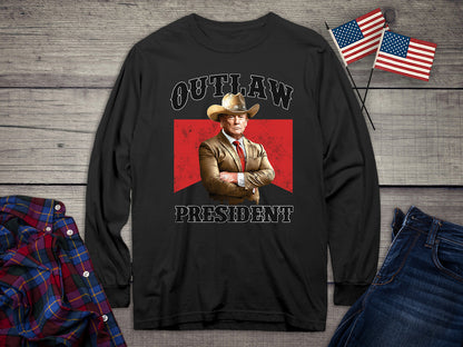 Outlaw President Long Sleeve Tee