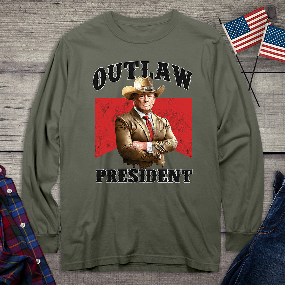 Outlaw President Long Sleeve Tee