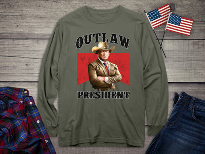 Outlaw President Long Sleeve Tee