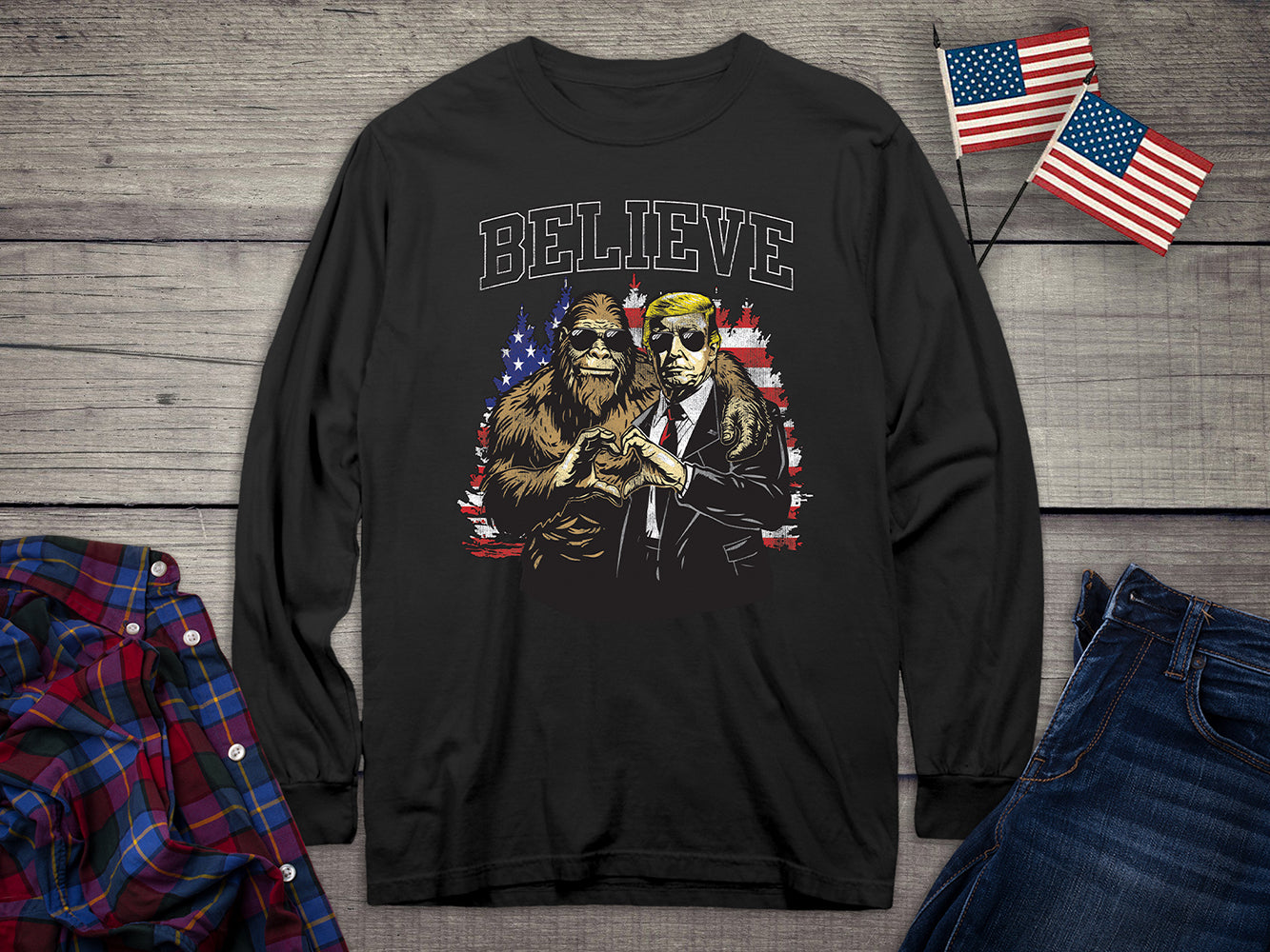 Believe Trump Long Sleeve Tee