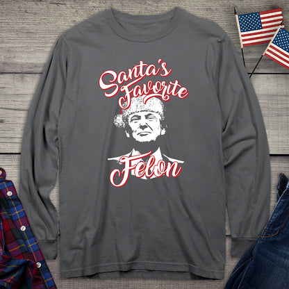 Santas Favorite Felon Long Sleeve Tee