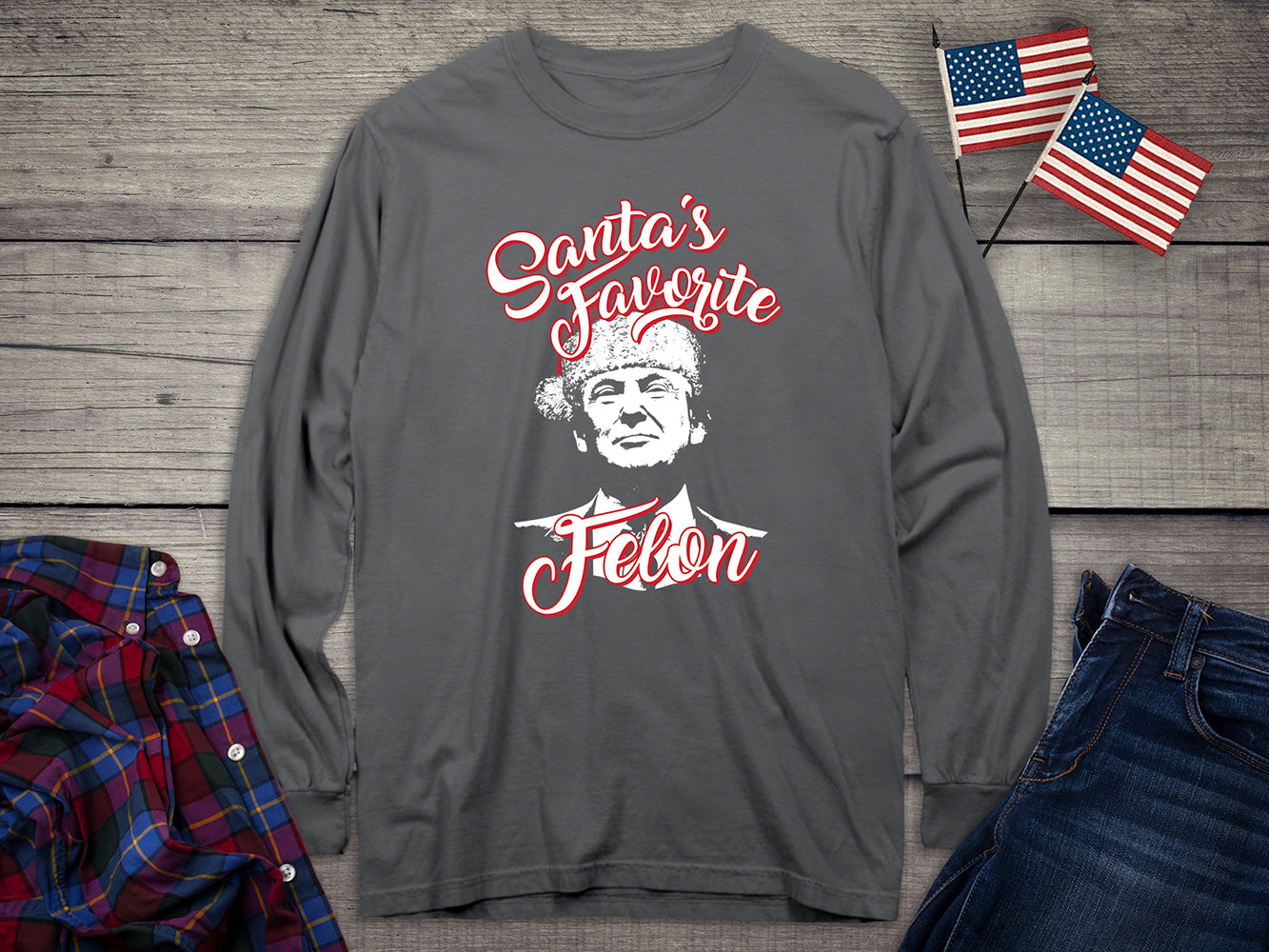 Santas Favorite Felon Long Sleeve Tee