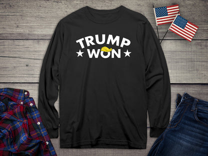 Trump Won Hair Long Sleeve Tee