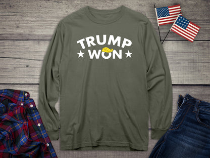 Trump Won Hair Long Sleeve Tee