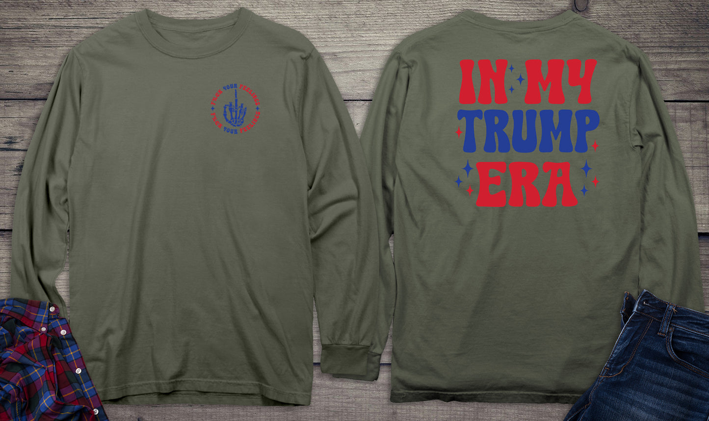 In My Trump Era With Percentage Crest Long Sleeve Tee