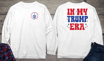 In My Trump Era With Percentage Crest Long Sleeve Tee