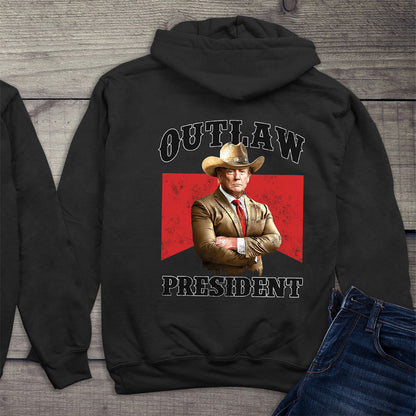 Outlaw President With Crest Hoodie