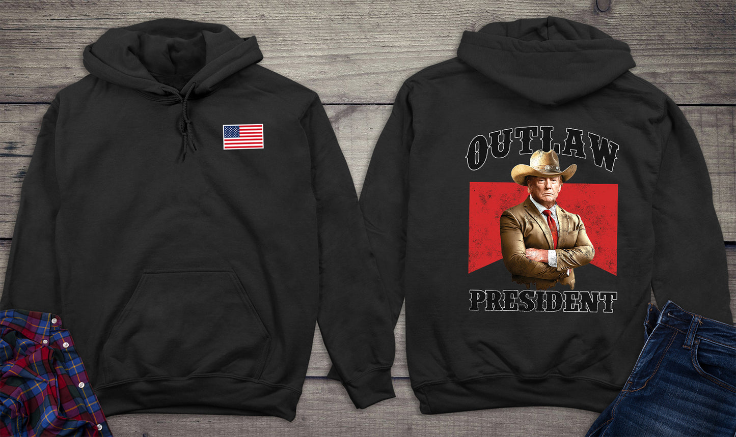 Outlaw President With Crest Hoodie