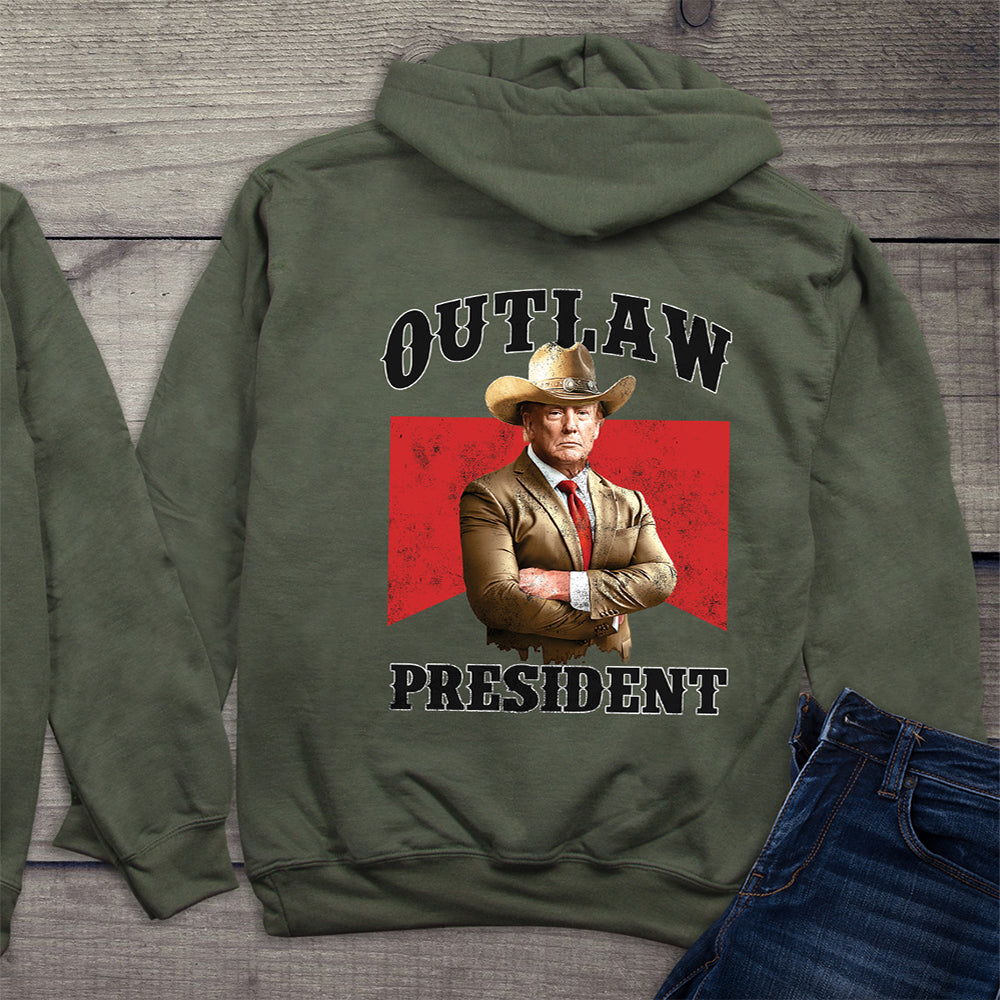 Outlaw President With Crest Hoodie