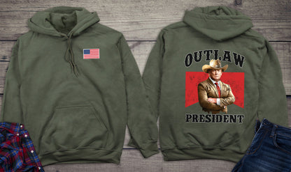 Outlaw President With Crest Hoodie