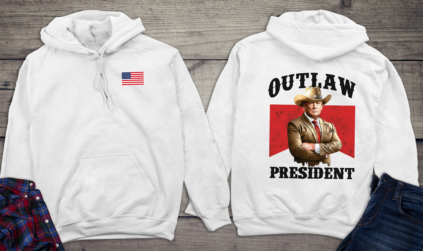 Outlaw President With Crest Hoodie