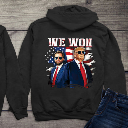 We Won Trump Vance With Crest Hoodie