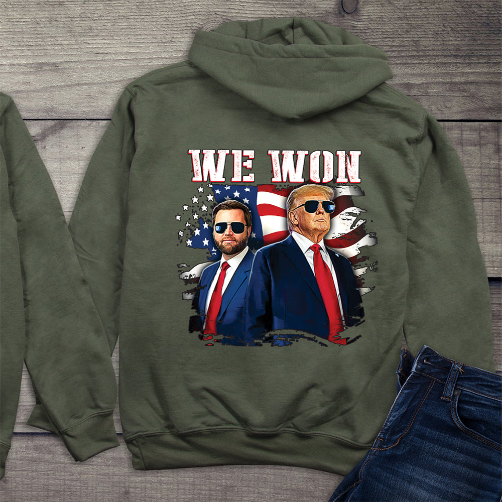 We Won Trump Vance With Crest Hoodie