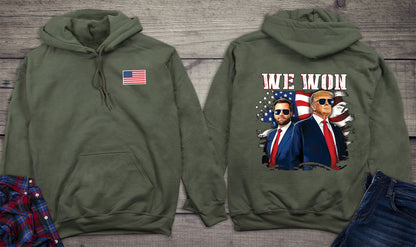 We Won Trump Vance With Crest Hoodie