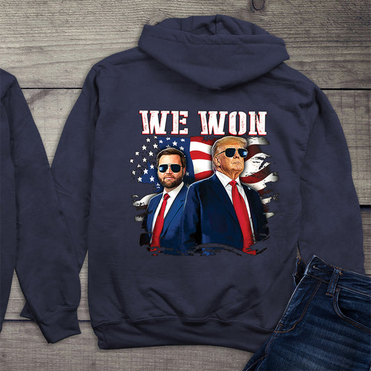 We Won Trump Vance With Crest Hoodie