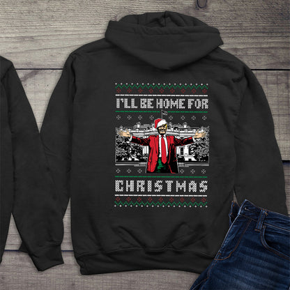 Home For Christmas Sweater With Crest Hoodie