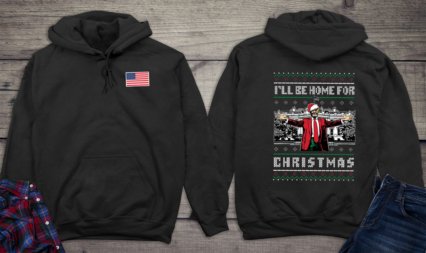 Home For Christmas Sweater With Crest Hoodie