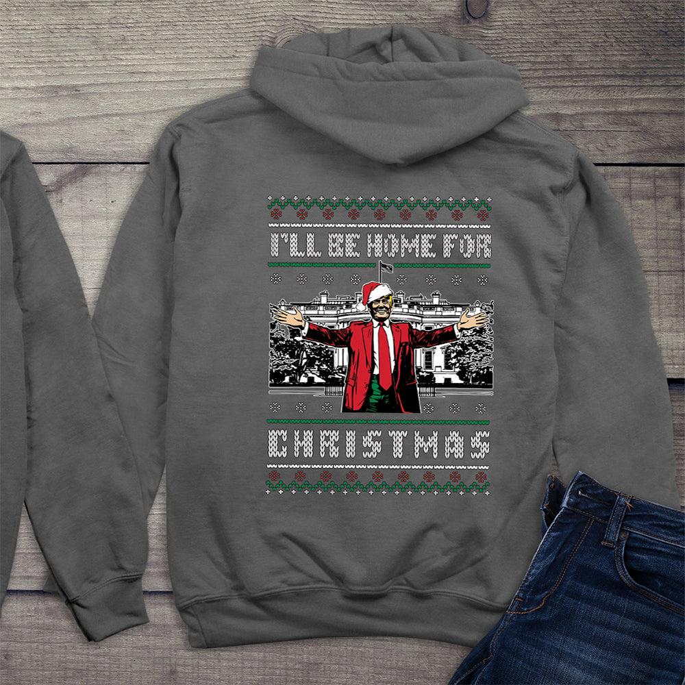 Home For Christmas Sweater With Crest Hoodie