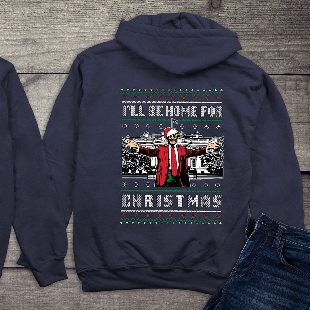 Home For Christmas Sweater With Crest Hoodie