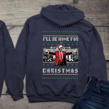 Home For Christmas Sweater With Crest Hoodie