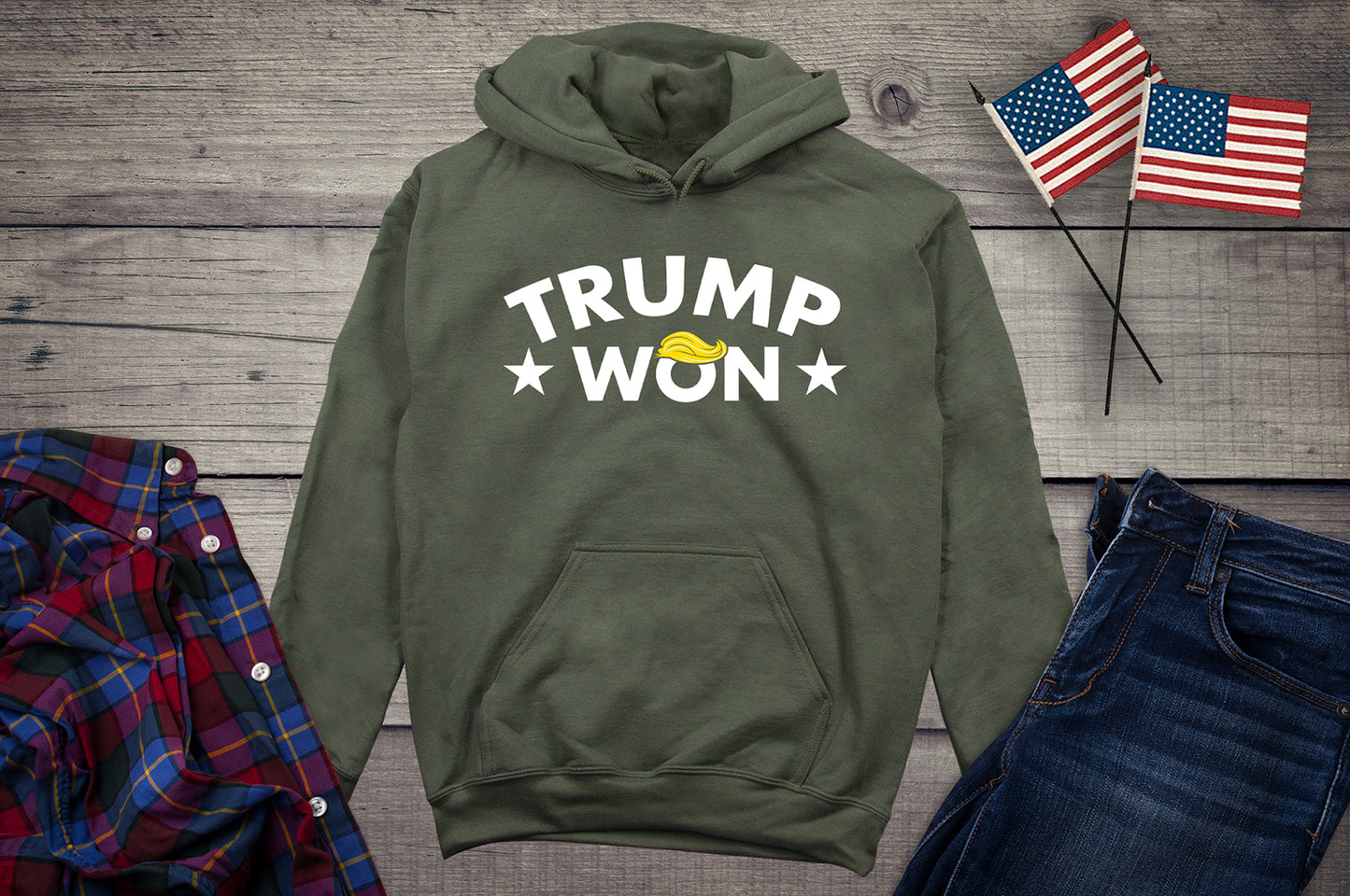 Trump Won Hair Hoodie