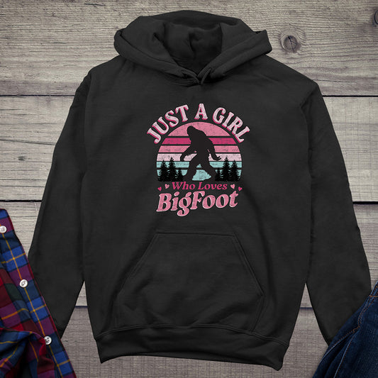 Girl Who Loves Bigfoot Hoodie