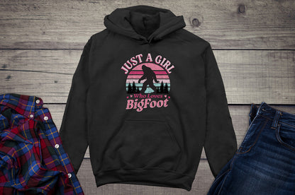 Girl Who Loves Bigfoot Hoodie