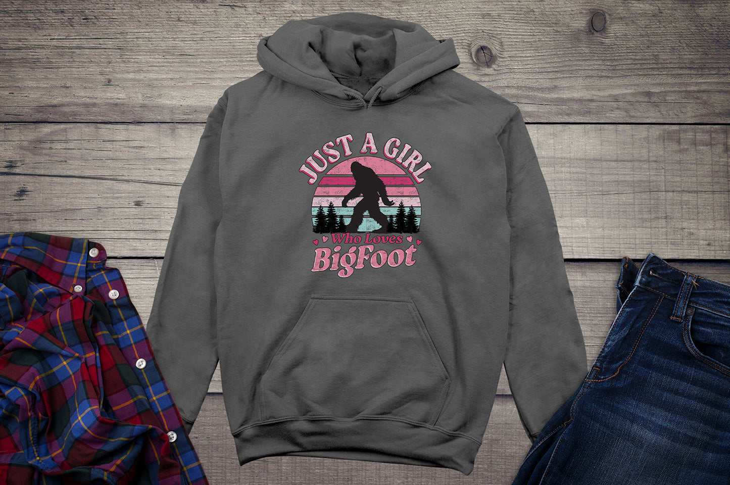 Girl Who Loves Bigfoot Hoodie