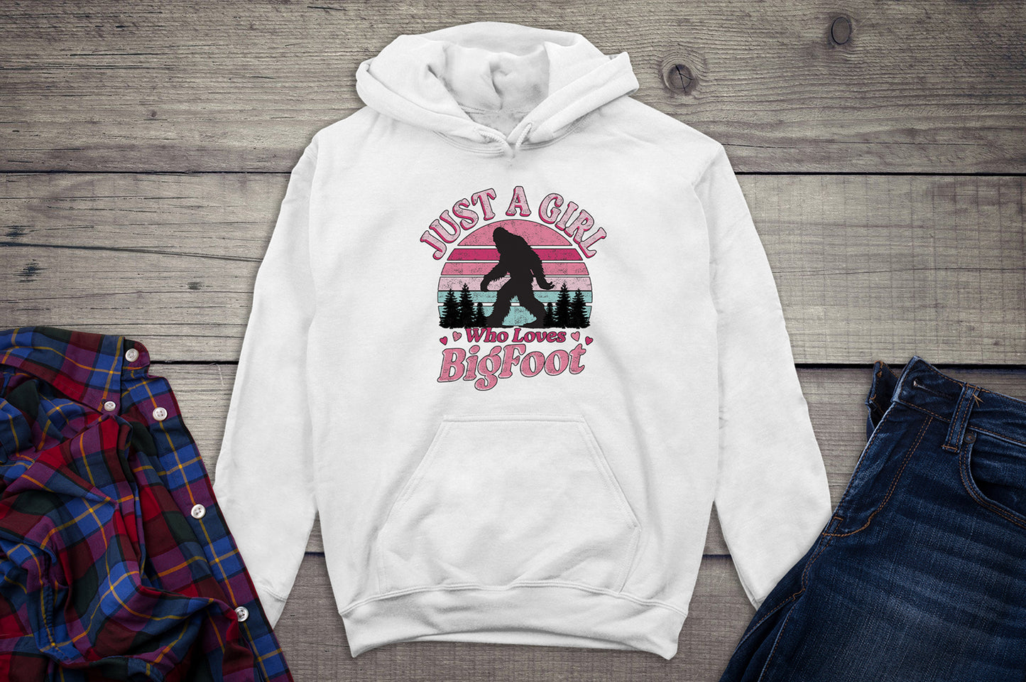 Girl Who Loves Bigfoot Hoodie