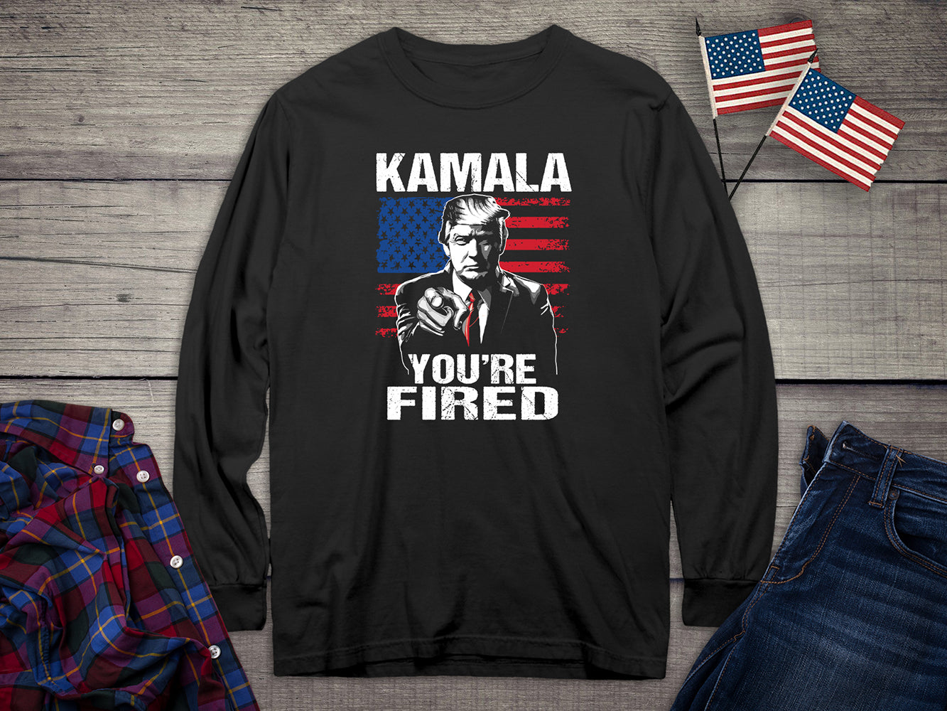 Kamala You’re Fired Long Sleeve Tee