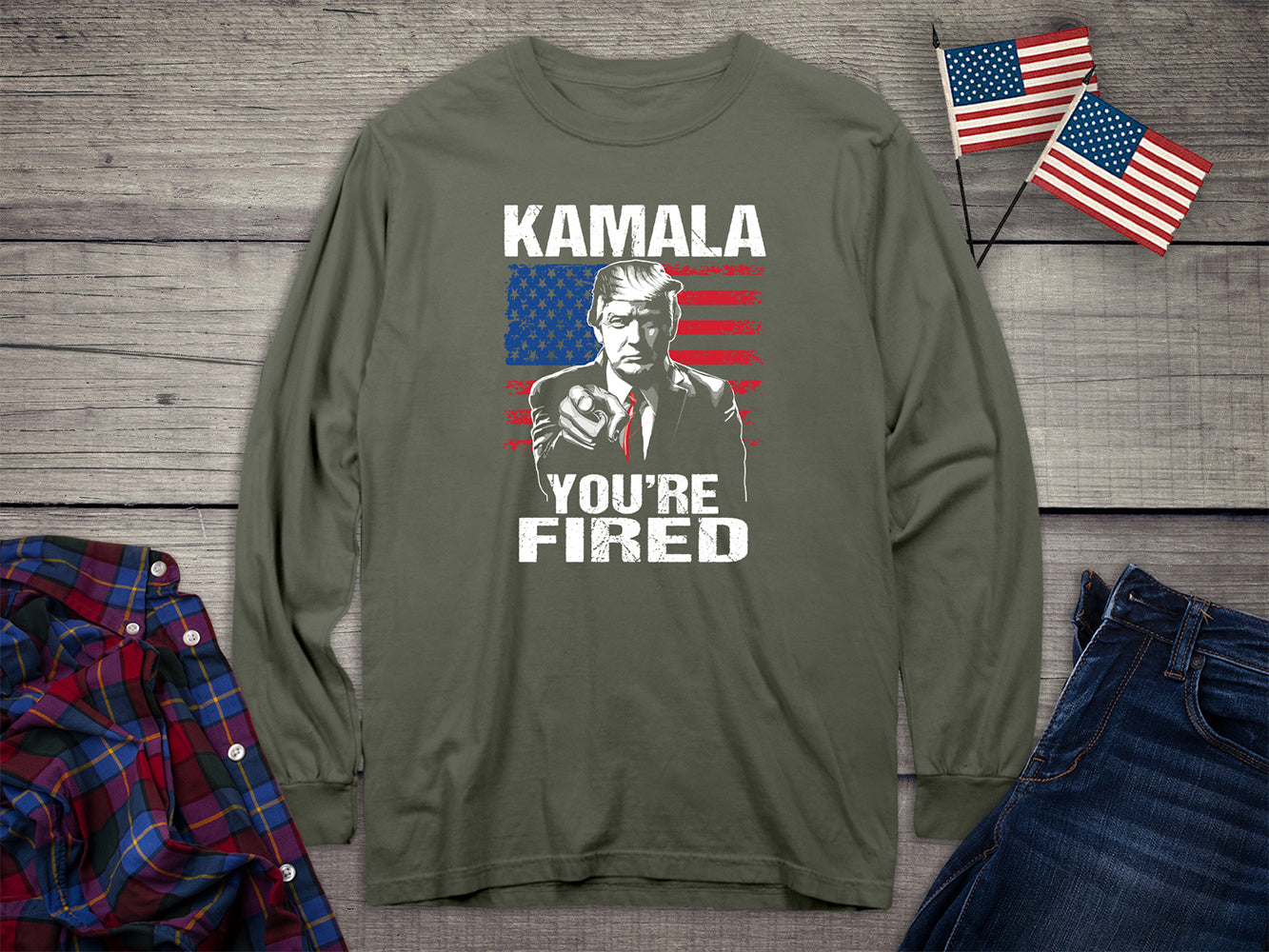 Kamala You’re Fired Long Sleeve Tee