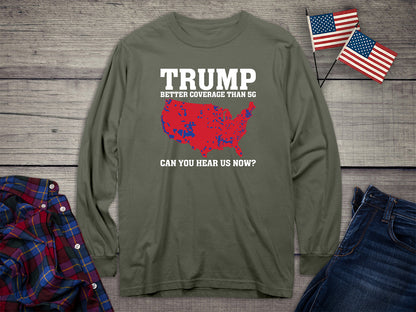 Trump Coverage Long Sleeve Tee