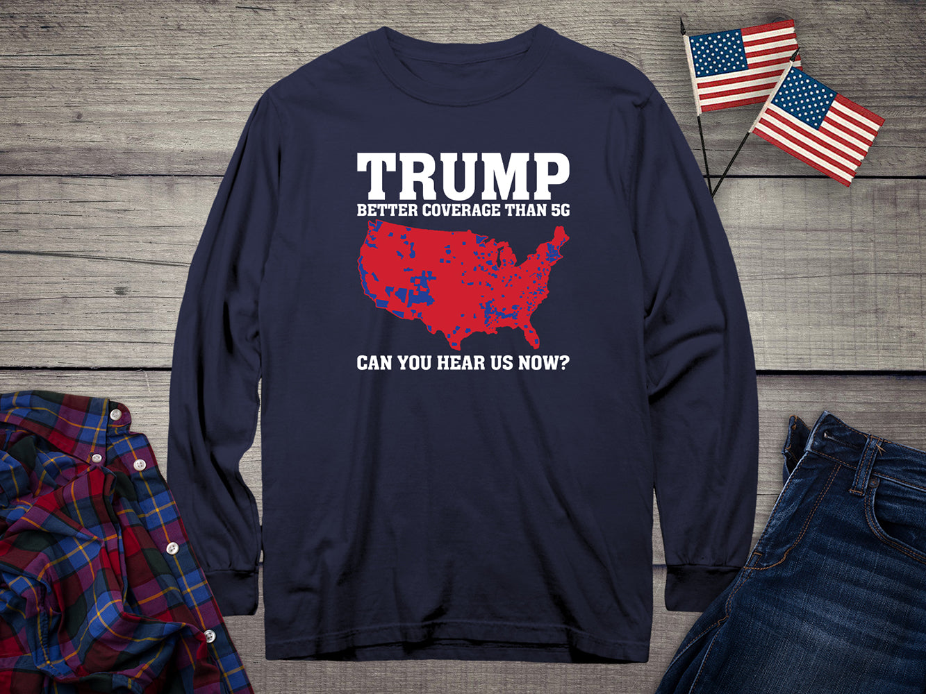 Trump Coverage Long Sleeve Tee