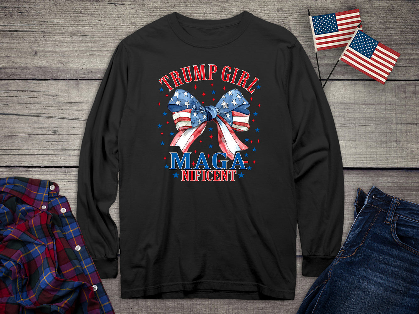 Trump Girl MAGAnificent Long Sleeve Tee