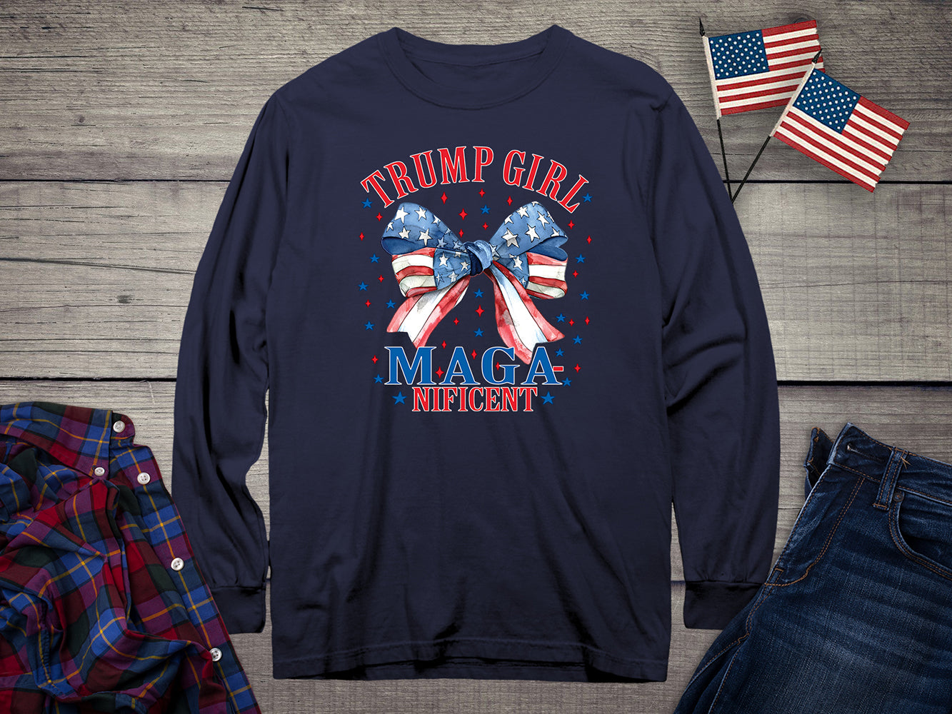 Trump Girl MAGAnificent Long Sleeve Tee