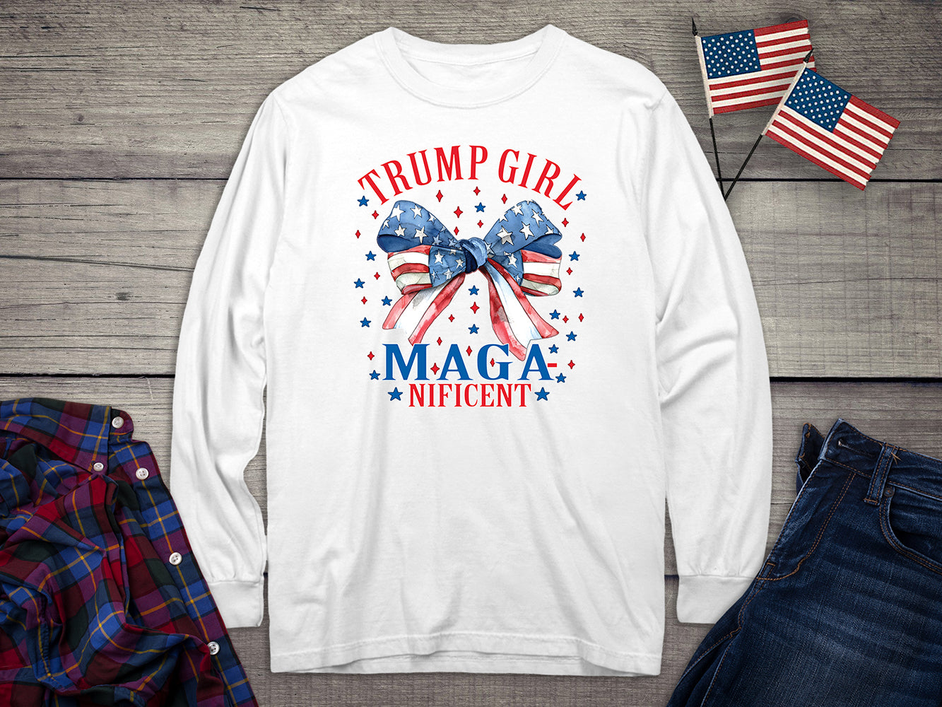 Trump Girl MAGAnificent Long Sleeve Tee