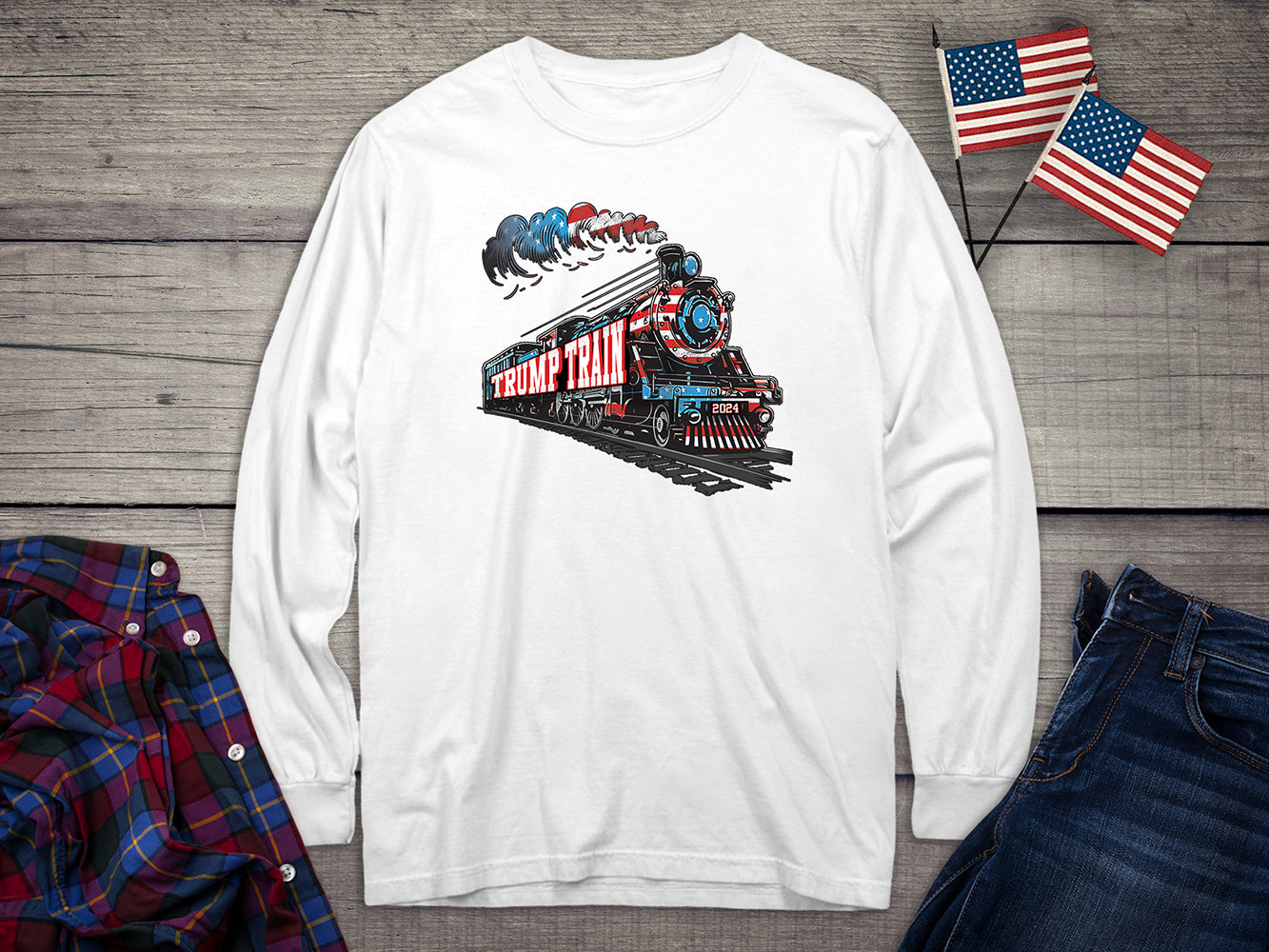 Trump Train Long Sleeve Tee